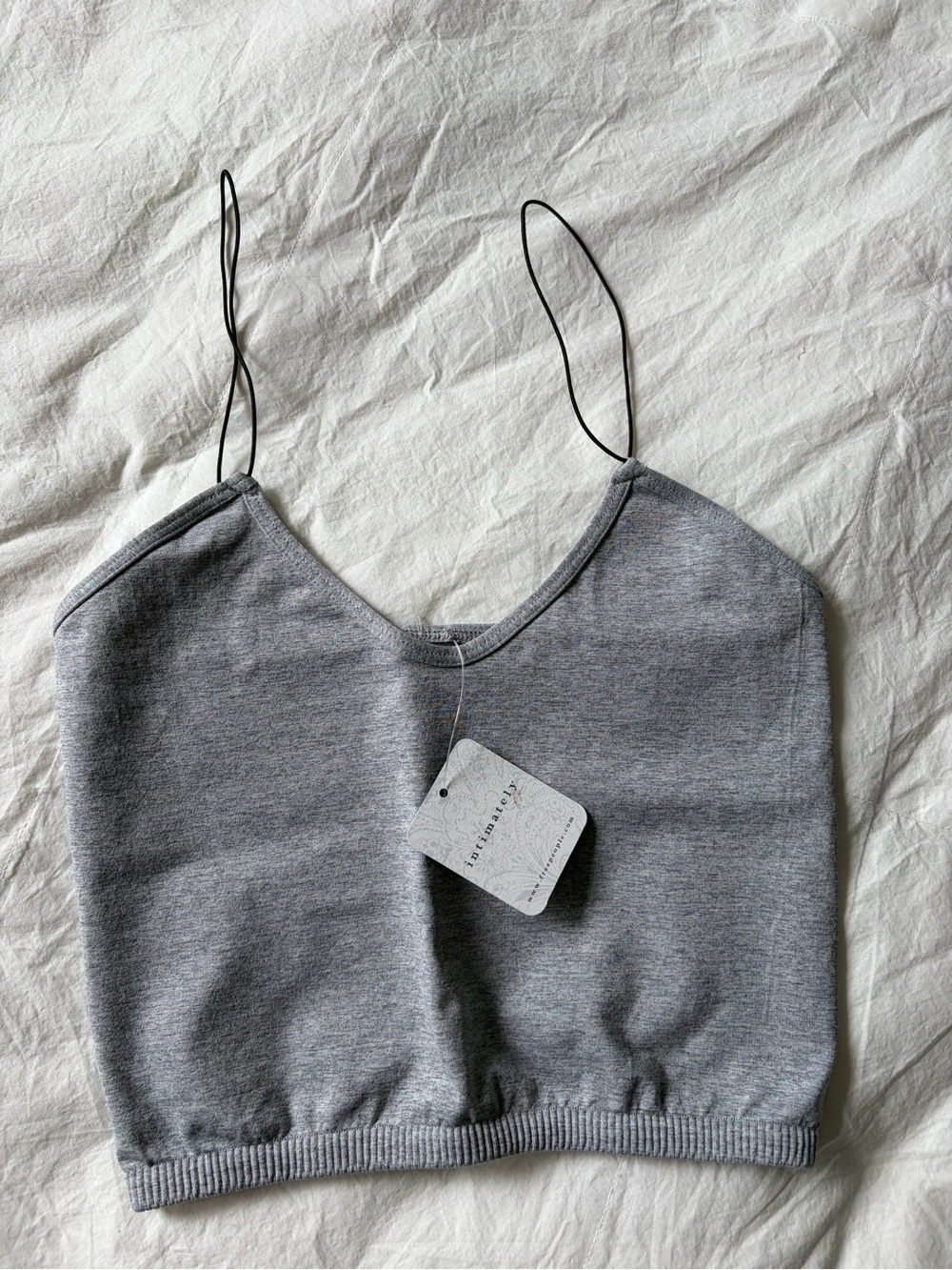 Intimately by Free People Cropped Spaghetti Strap Tank Top